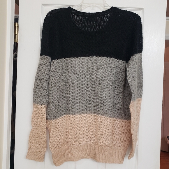 10 Crosby Derek Lam Colorblock Knit Sweater - Picture 12 of 13